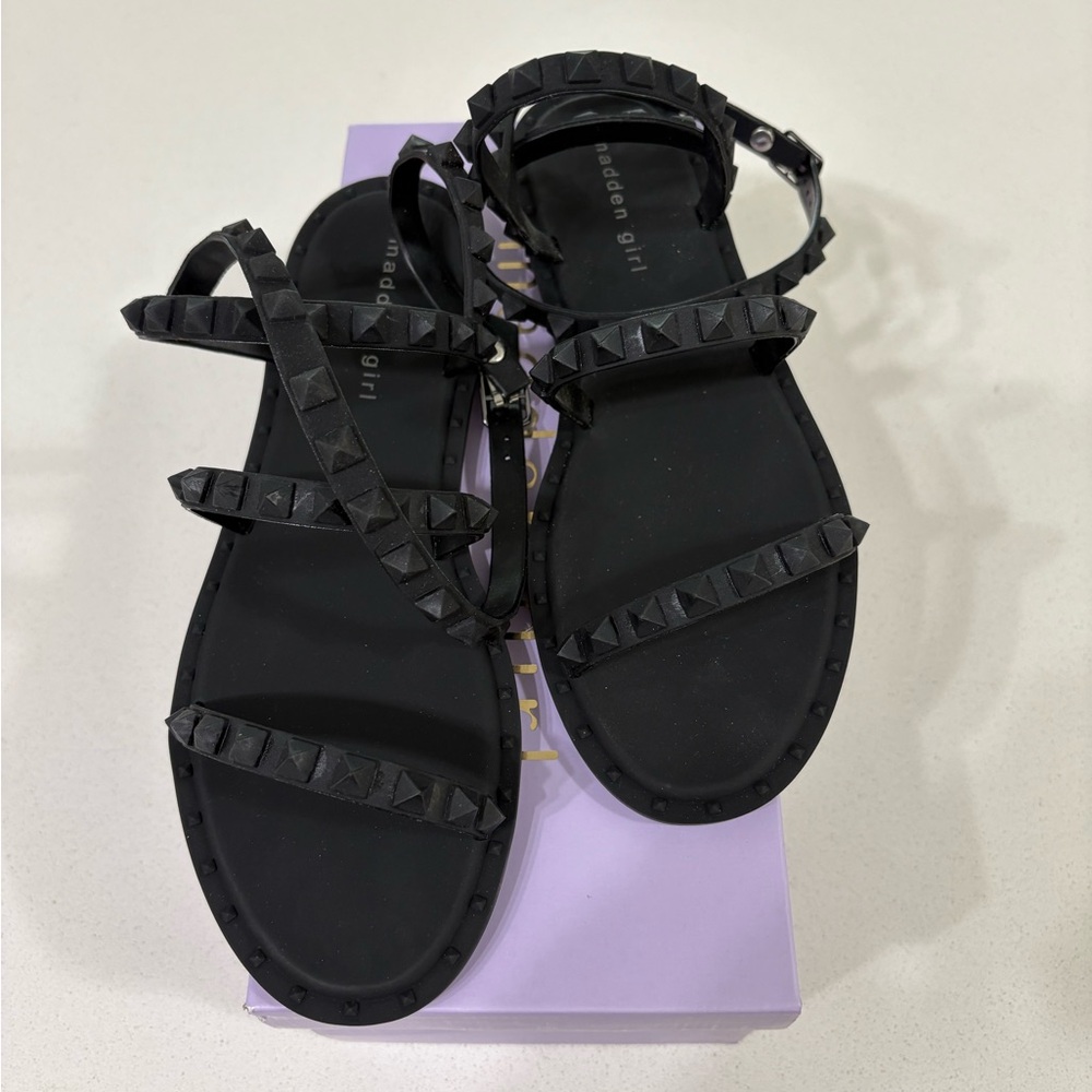 Madden Girl Black Sport Sandals